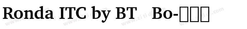 Ronda ITC by BT   Bo字体转换